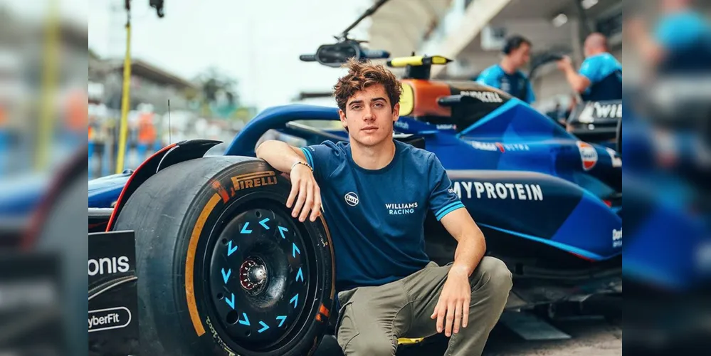 Franco Colapinto tem apenas 21 anos e será o piloto mais jovem do atual grid