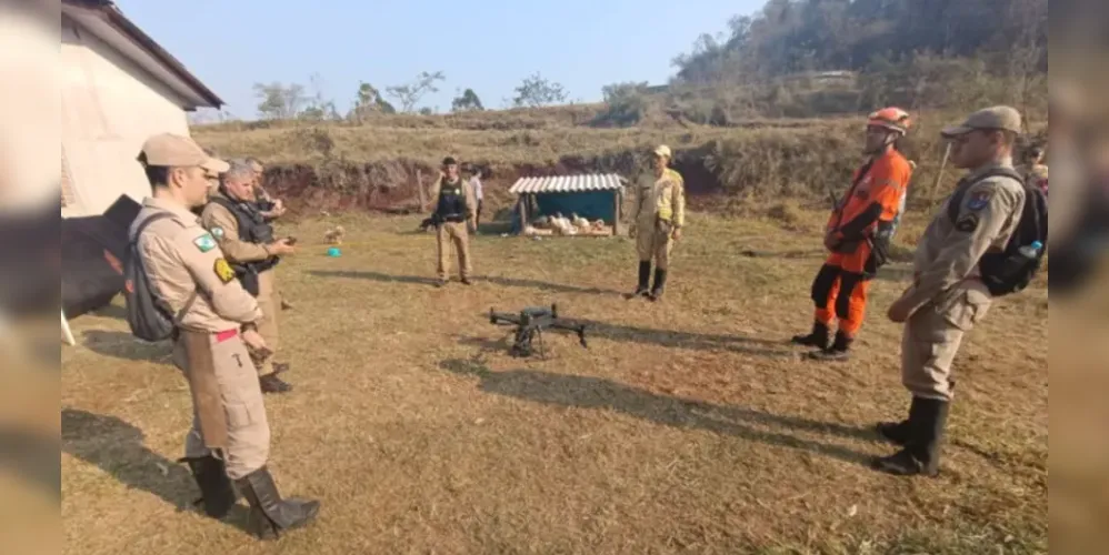 Polícia Militar utilizou drones para localizar o menino