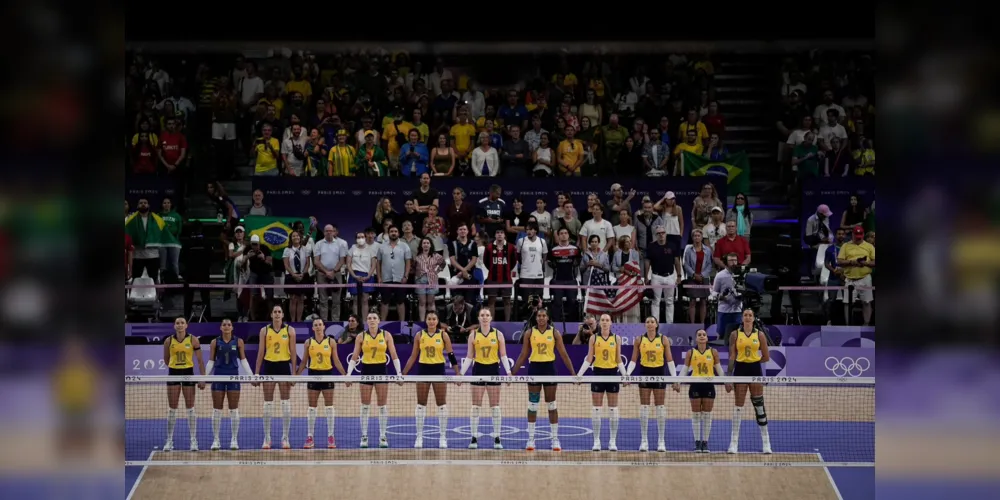 Seleção Brasileira contou com o apoio da maior parte do ginásio para o jogo desta quinta-feira