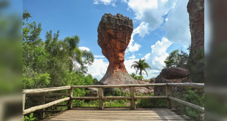 Parque Estadual tem diversas atrações, entre elas a famosa 'Taça'