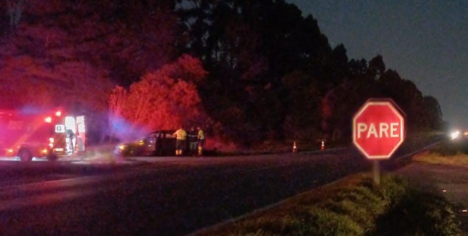 Acidente aconteceu no KM 549 da rodovia, no sentido norte