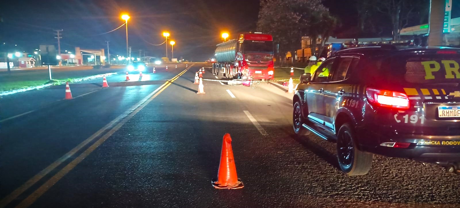 Equipe da Polícia Rodoviária Federal esteve na ocorrência