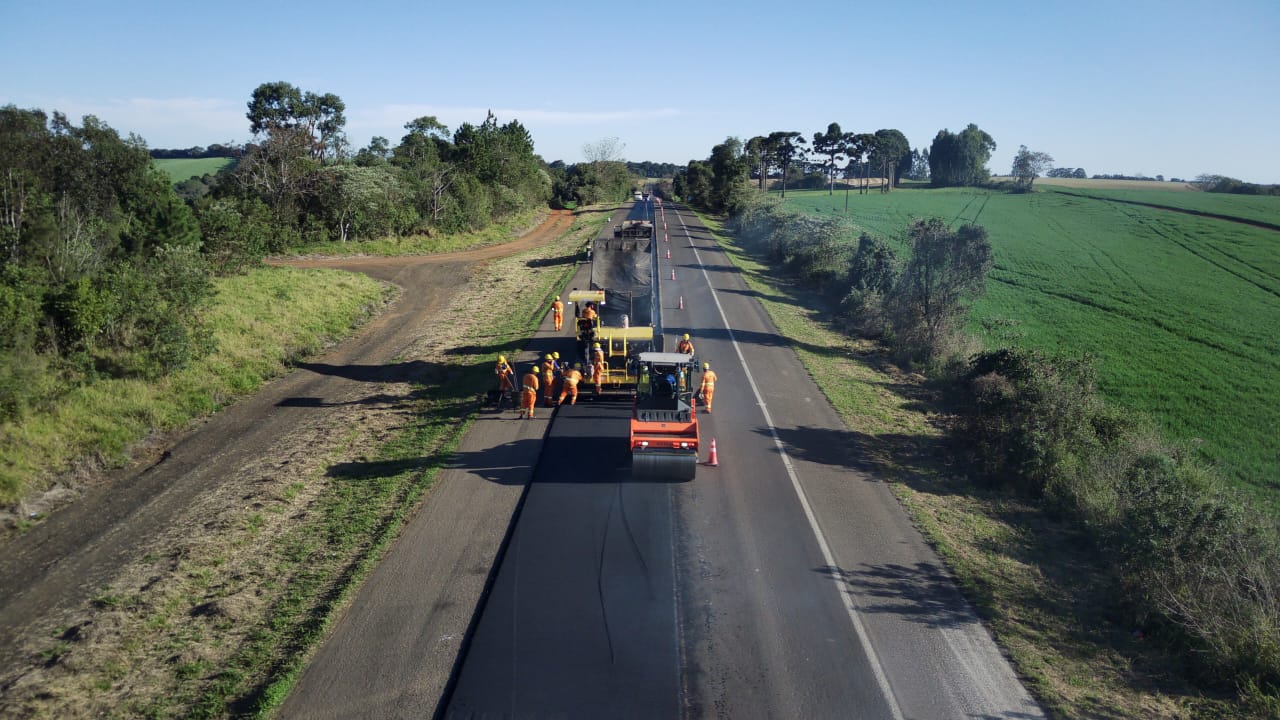 Nos primeiros seis meses, a Via Araucária realizou diversas obras de manutenção e melhoria nos trechos administrados.