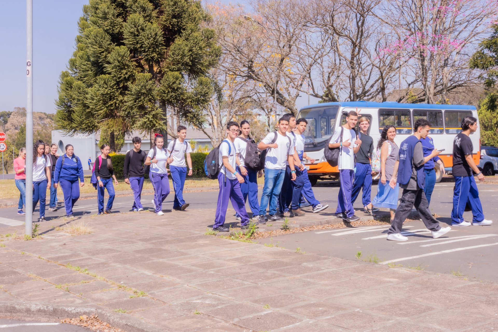 Desde cedo Já era possível perceber a movimentação no campus.