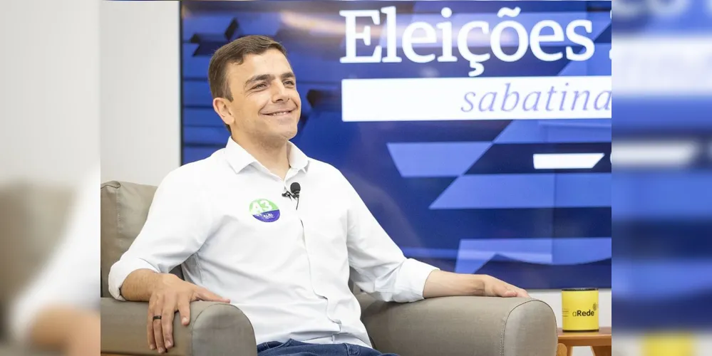 Aliel Machado (PV) acredita que, ao promover o debate, o Portal aRede está comprometido com o futuro de Ponta Grossa