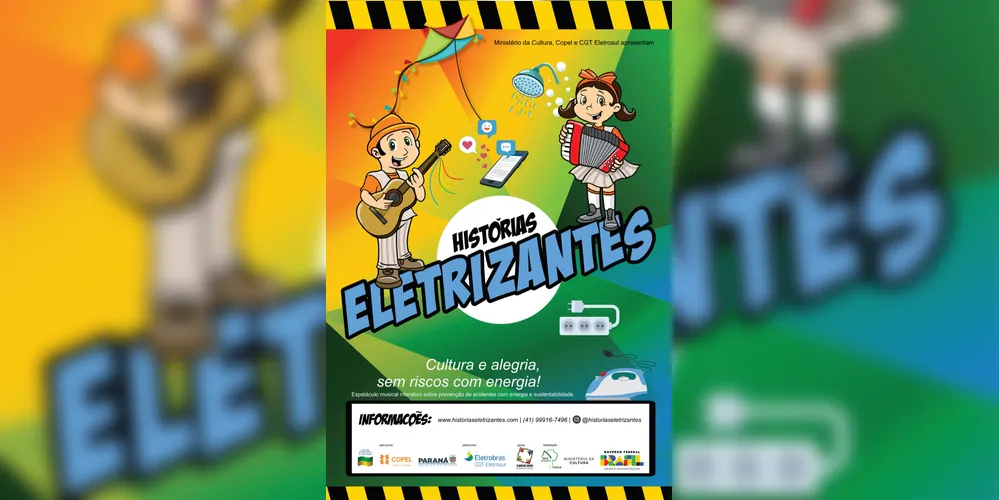 Em Colombo as quatro apresentações acontecerão no dia 10/10 na Escola Municipal Cristóvão Colombo.