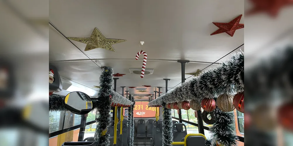 Imagem ilustrativa da imagem Ônibus de Natal da VCG leva magia às ruas de Ponta Grossa