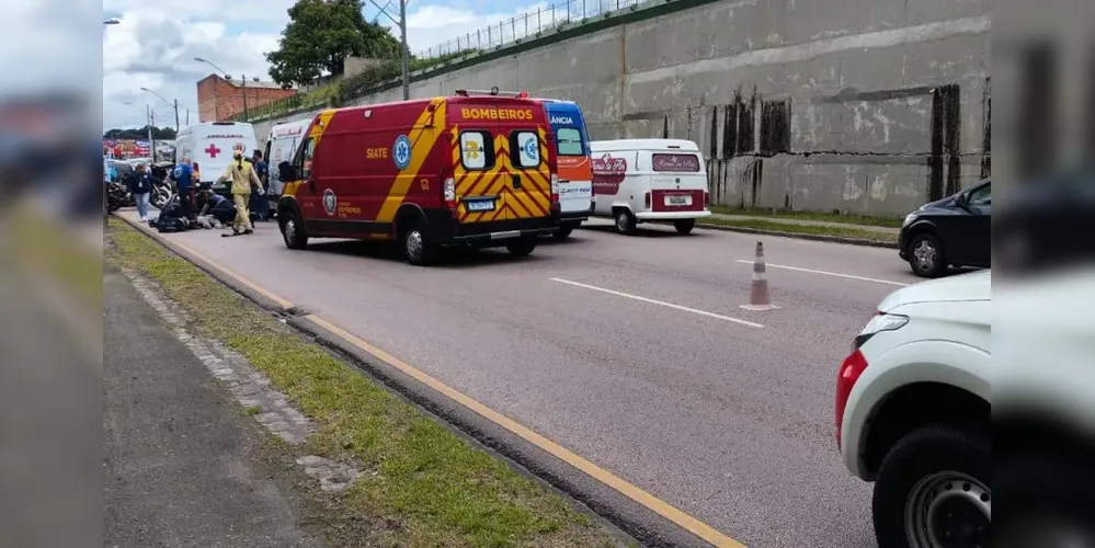 Conforme testemunhas, vítima do acidente havia sido "fechada" por outro veículo