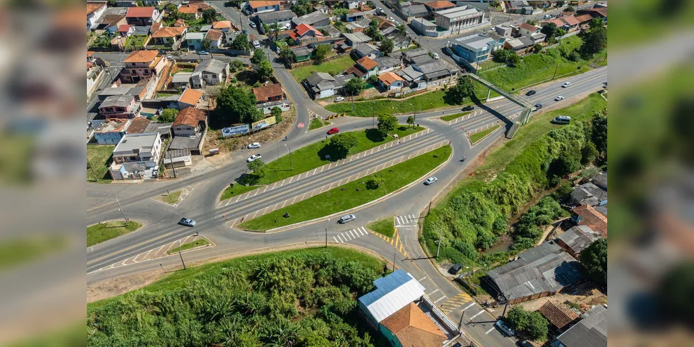 Foto aérea da trincheira da Vila Ozório atualmente.