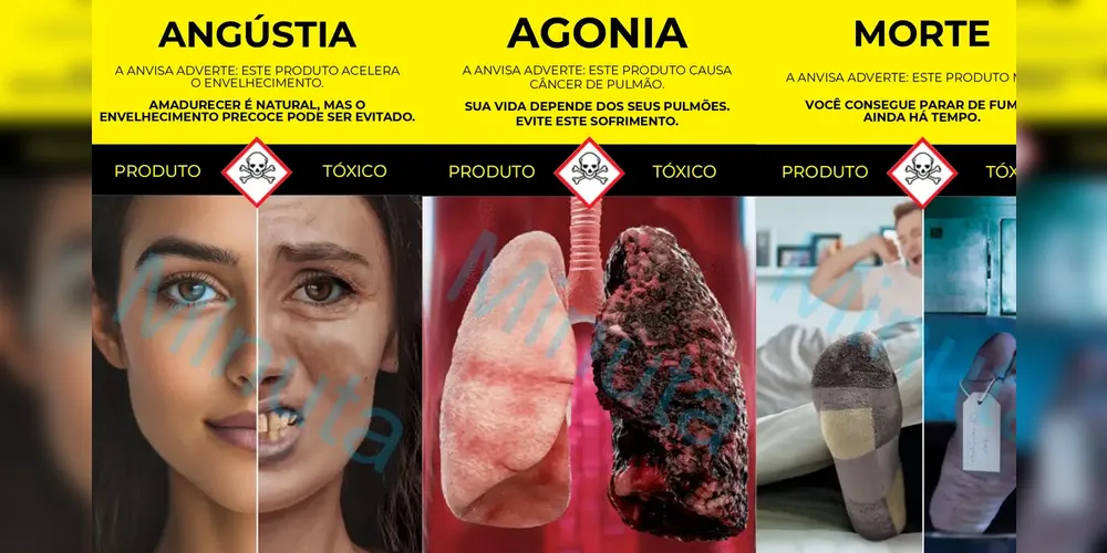 Novas imagens de aviso sobre as consequências do cigarro buscam criar representações mais fortes e objetivas para atingir o público de maneira eficaz