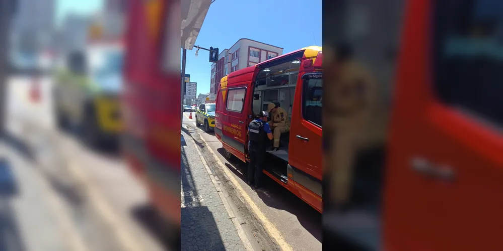 Imagem ilustrativa da imagem Motociclista fica ferido após acidente com carro no Centro de PG