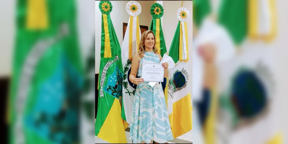 Diplomada pelo TRE, Rafaela Krutsch Chociai é a vereadora mais votada da história de Ivaí