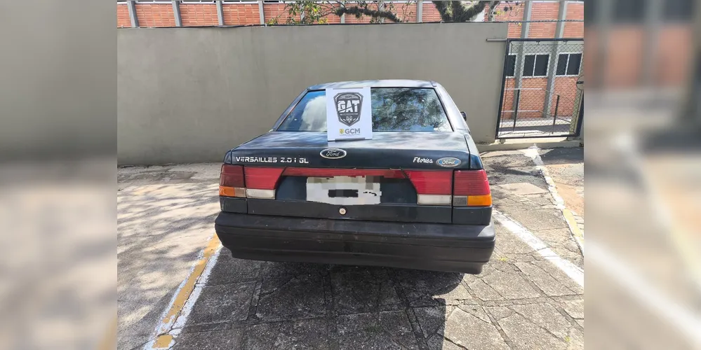 Suspeito estava em um carro que havia sido utilizado para a prática de um furto em Ponta Grossa