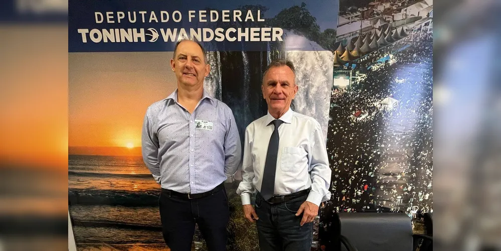 Elias esteve com o deputado Toninho Wandscheer.