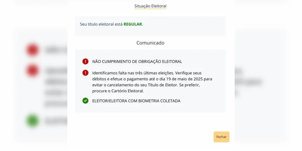 Situação eleitoral