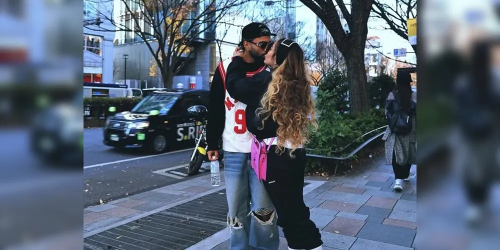 Rafaella Santos e seu namorado. Gabigol