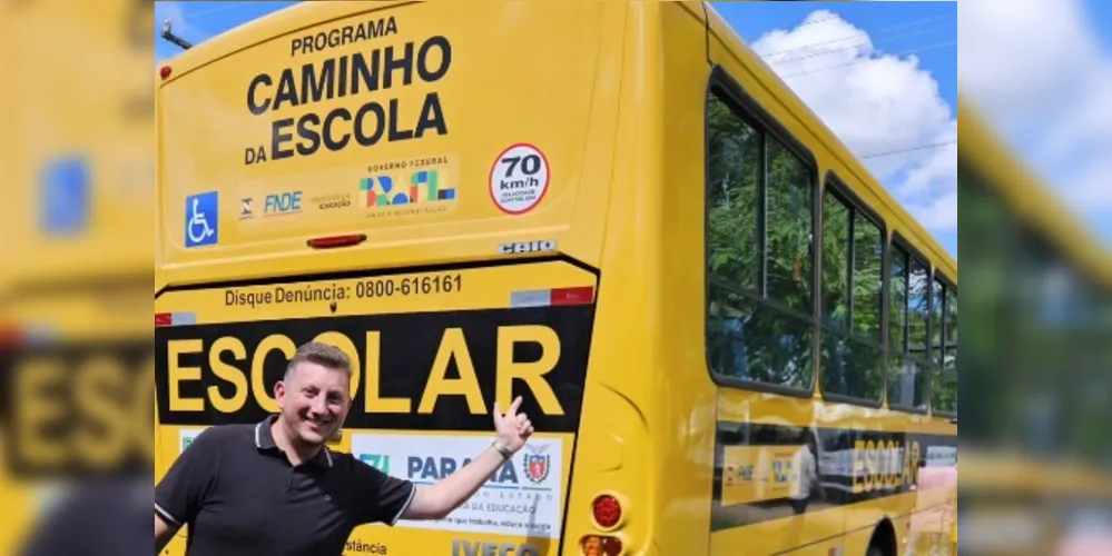 Leandro Jasinski celebrou a conquista para a Educação de Rio Azul.