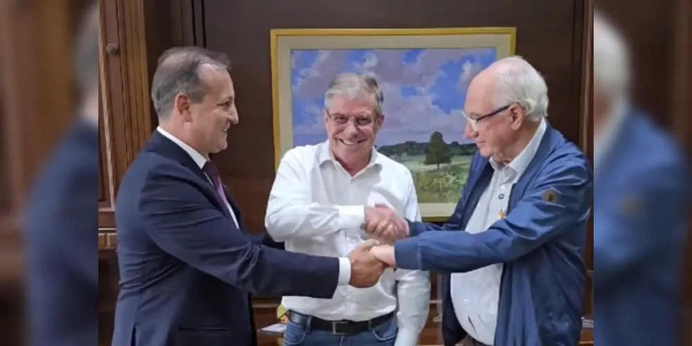 Fadel, Jorge Lange e Reinaldo estiveram em reunião.