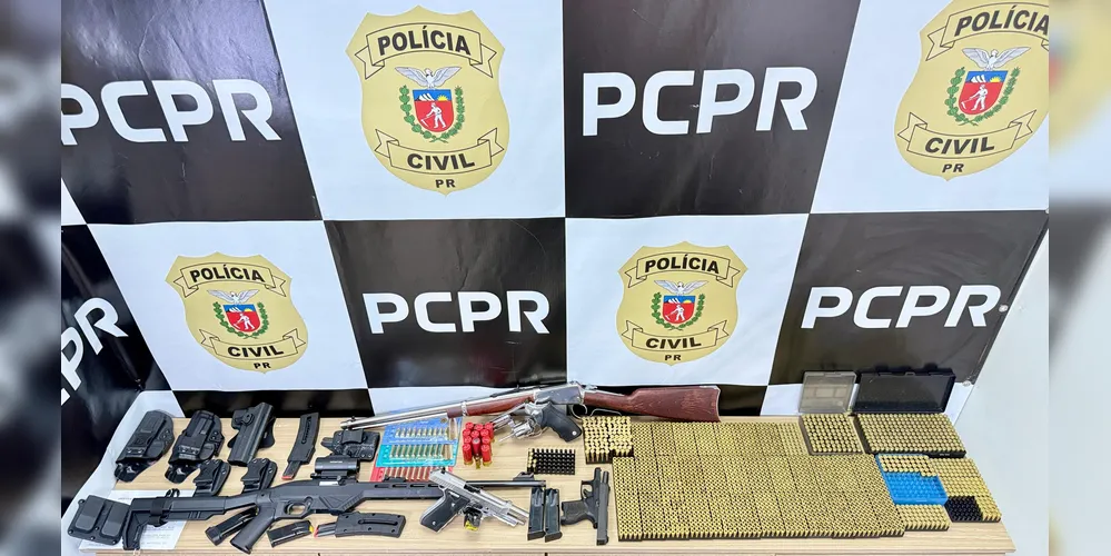 Material apreendido pela equipe policial