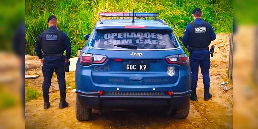Ação foi realizada pela equipe do 'Grupamento de Operações com Cães'