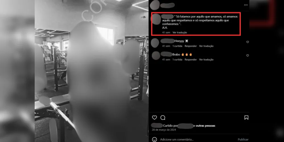 Legenda tem citação atribuída a Adolf Hitler