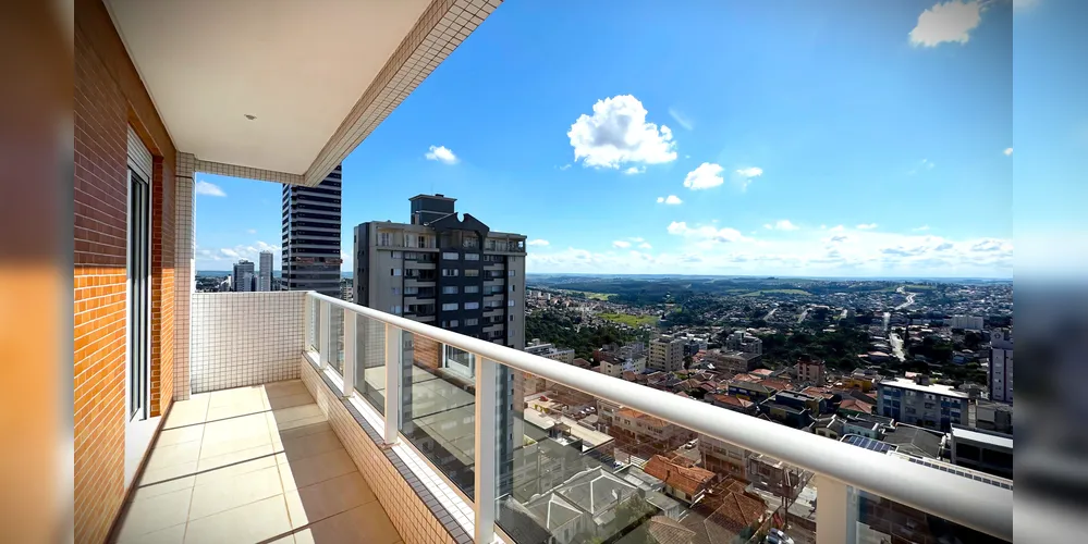 Apartamento tem vista privilegiada para o Município