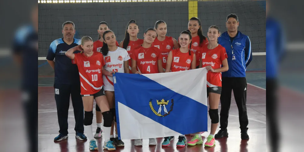 As meninas do voleibol ficaram na terceira posição do campeonato