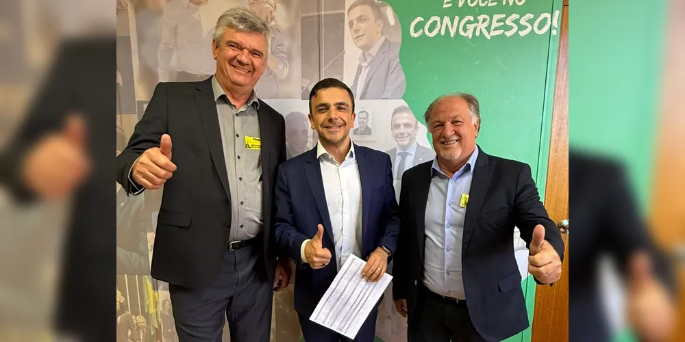 Juca Sloboda, Aliel Machado e Reginaldo Cheirubim se reuniram em Brasília.