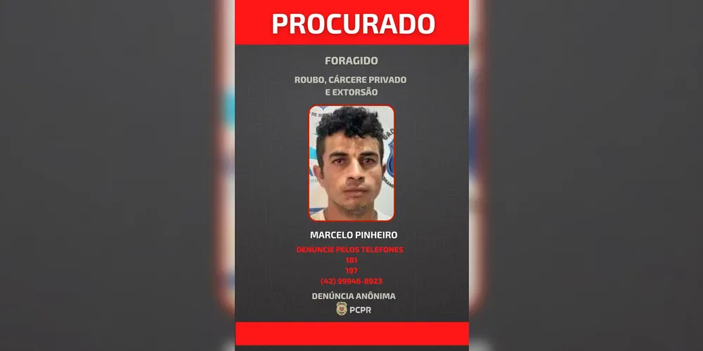 Marcelo Pinheiro é procurado pela Polícia Civil