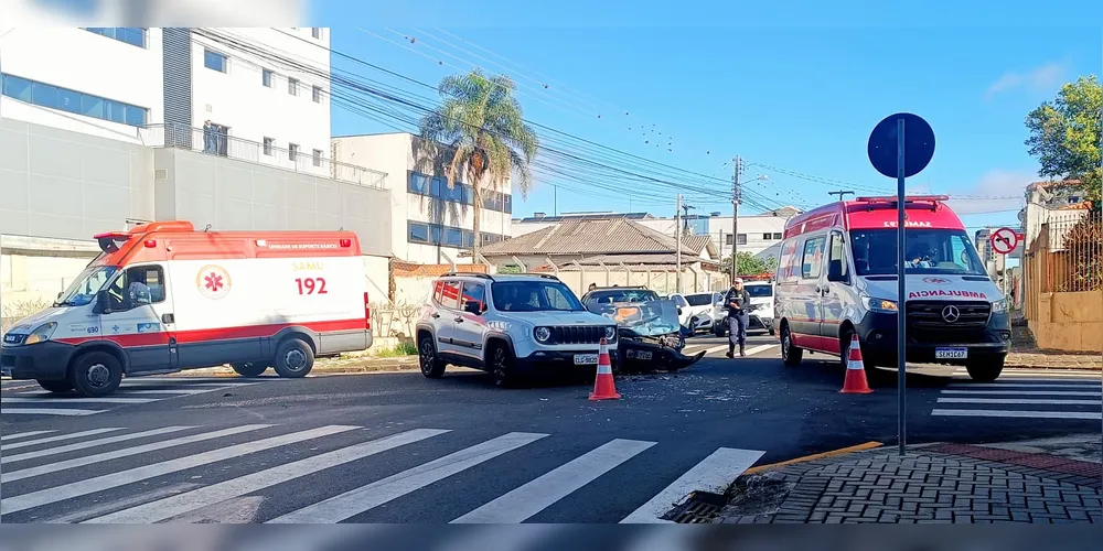 A batida aconteceu por volta das 8 horas da manhã