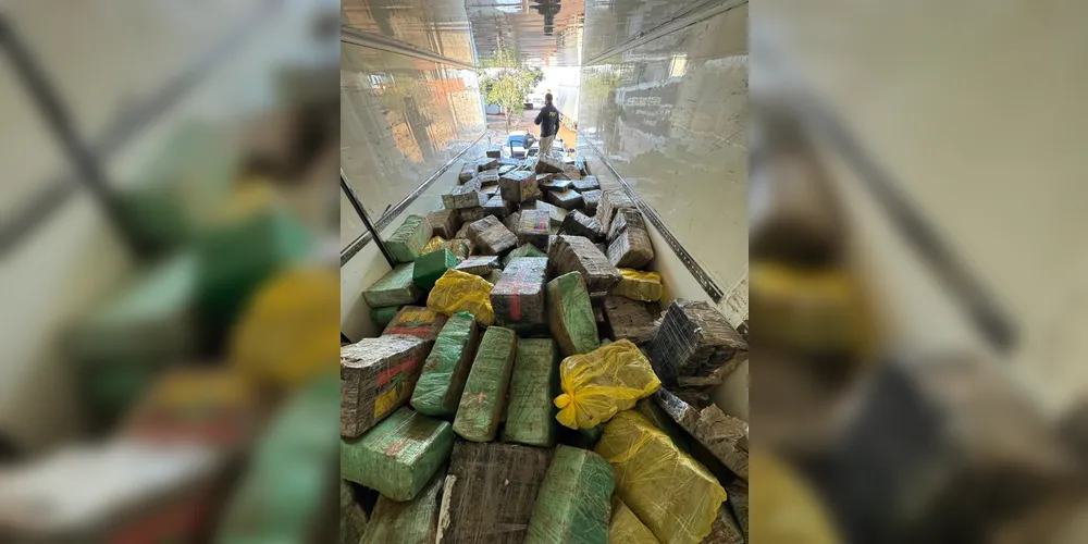 A droga estava no interior de um caminhão