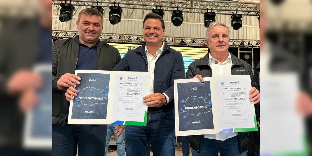 Foram autorizadas os convênios para as pavimentações da área urbana até Barra Bonita e São Sebastião.