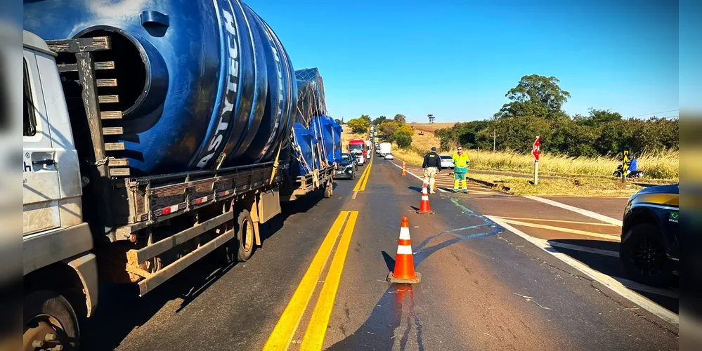 Acidente aconteceu no Trevo de Campina da Lagoa
