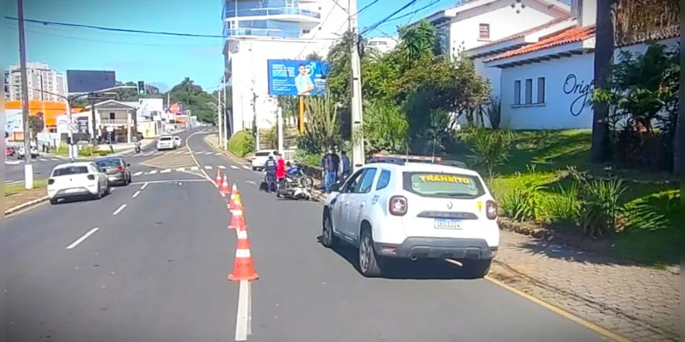 Equipes de Trânsito estiveram na ocorrência