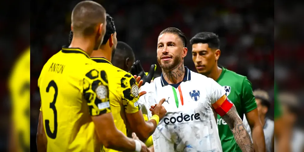 Sérgio Ramos (de branco) é uma das estrelas do Monterrey