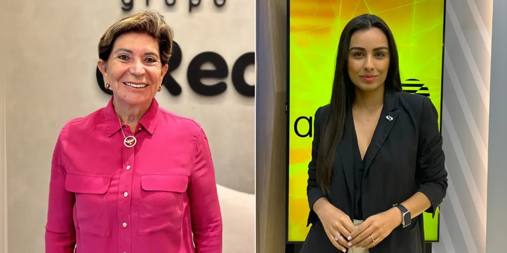Prefeita Elizabeth Schmidt e secretária Faynara Merege