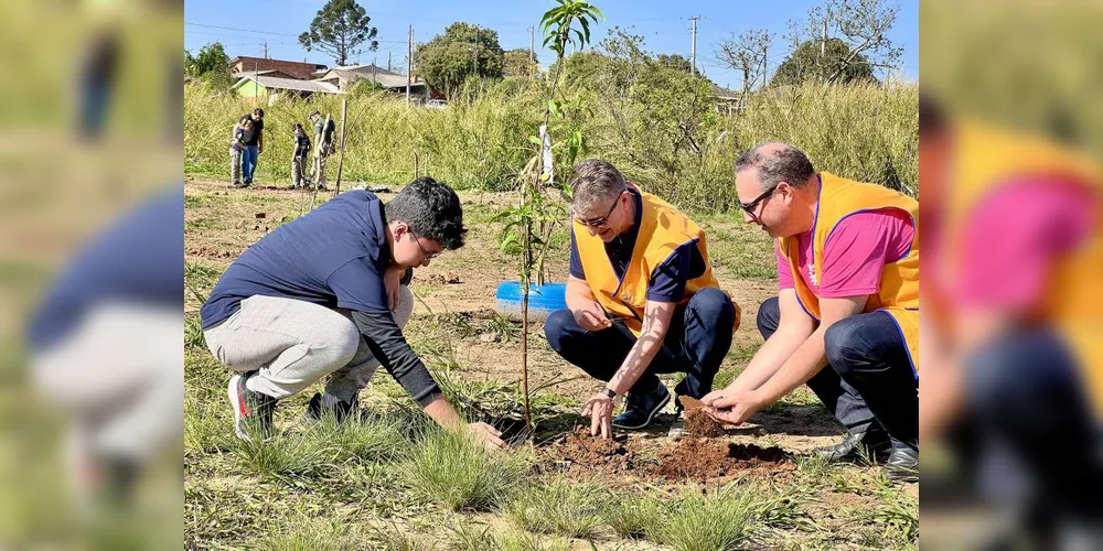 Rotary já plantou mais de 4.000 mudas de árvores frutíferas em Ponta Grossa.