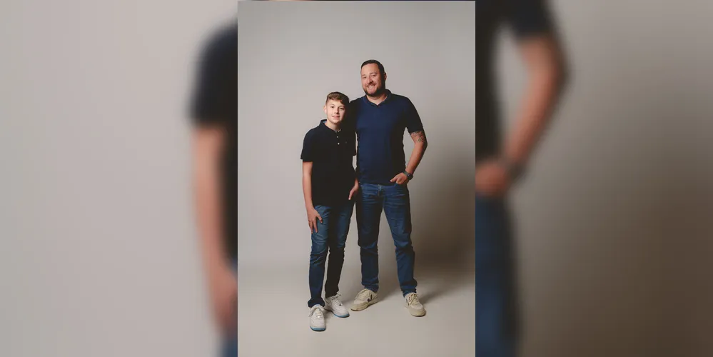 Flávio Gorte e seu filho Murillo Gorte