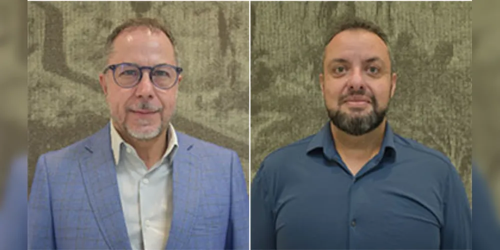 Os diretores da Acipg, Heraldo da Luz (à esquerda) e Rafael Issa Rickli (à direita)