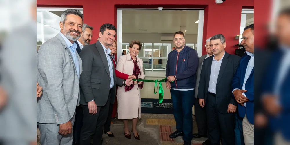 Lideranças, como o senador Sergio Moro, participaram da inauguração da UPA Uvaranas