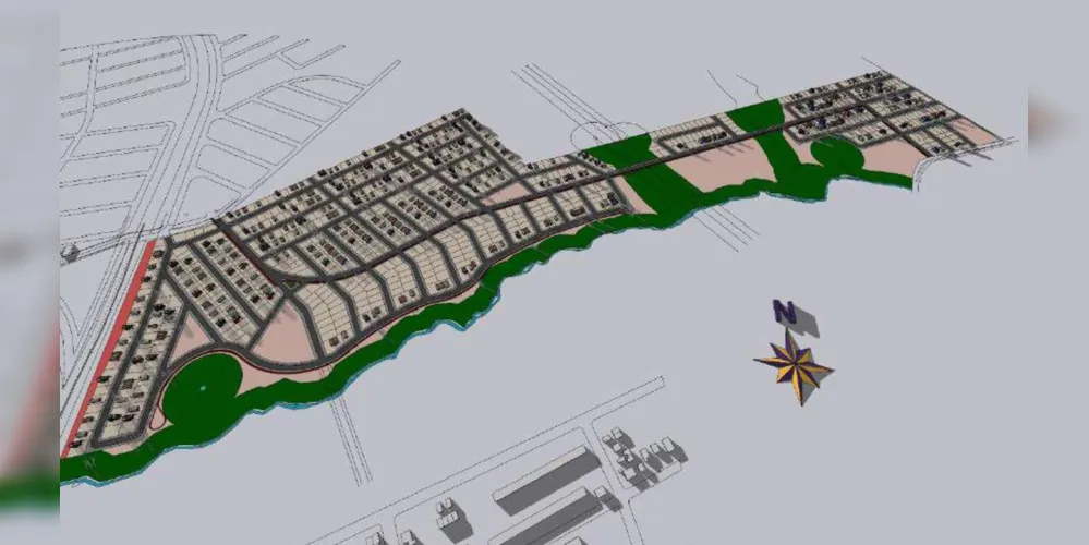O Loteamento Morada das Águas II será composto por 861 unidades