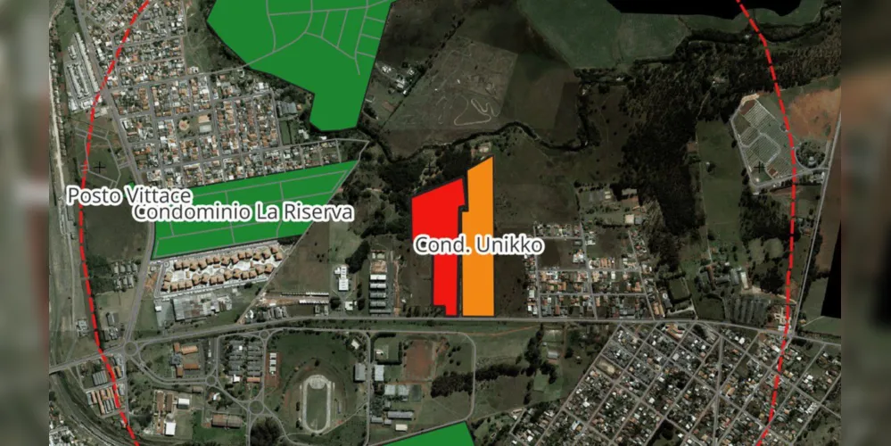 O empreendimento será instalado em uma área de 41.435,42 m²