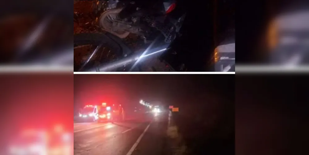 Imagem ilustrativa da imagem Motociclista morre após colisão traseira na BR-373 em Imbituva