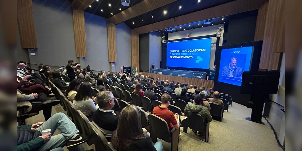 O evento aconteceu no auditório da Acipg, em Ponta Grossa.