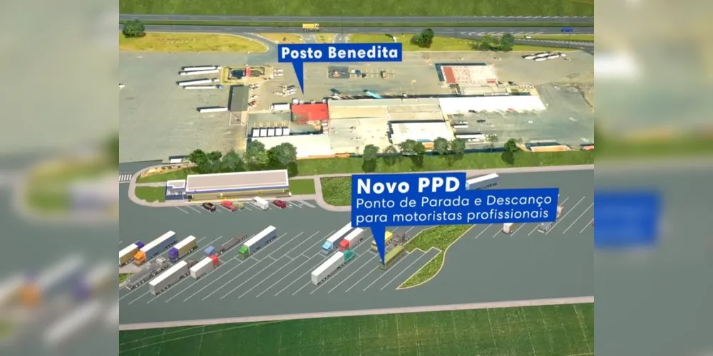 O PPD vai proporcionar aos caminhoneiros um local de descanso, refeição e higiene.