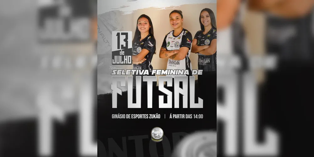 Imagem ilustrativa da imagem Contorno Futsal Feminino realiza seletiva de atletas neste domingo em PG
