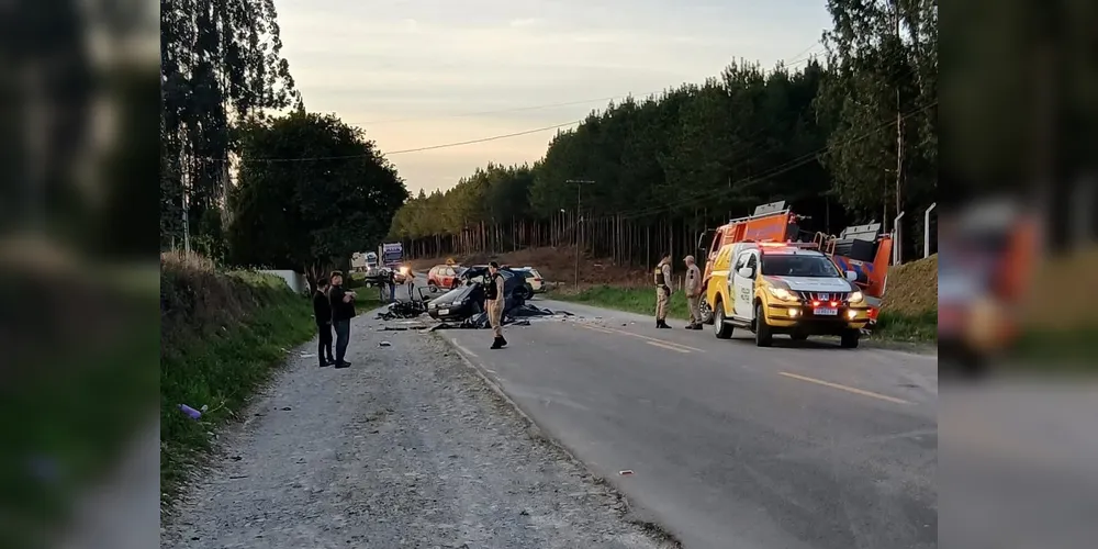 Colisão transversal ocorreu no km 387 da rodovia