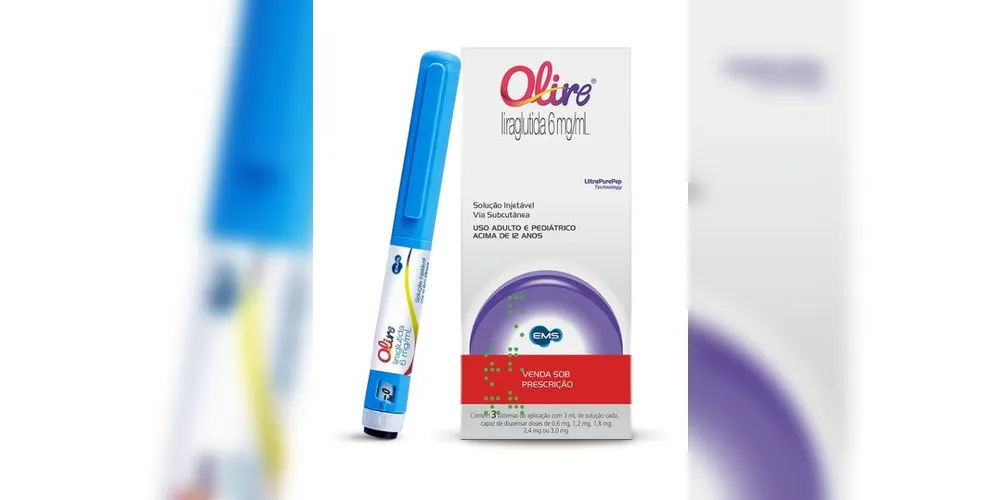 A caneta injetável Olire, da EMS, para combate à obesidade
