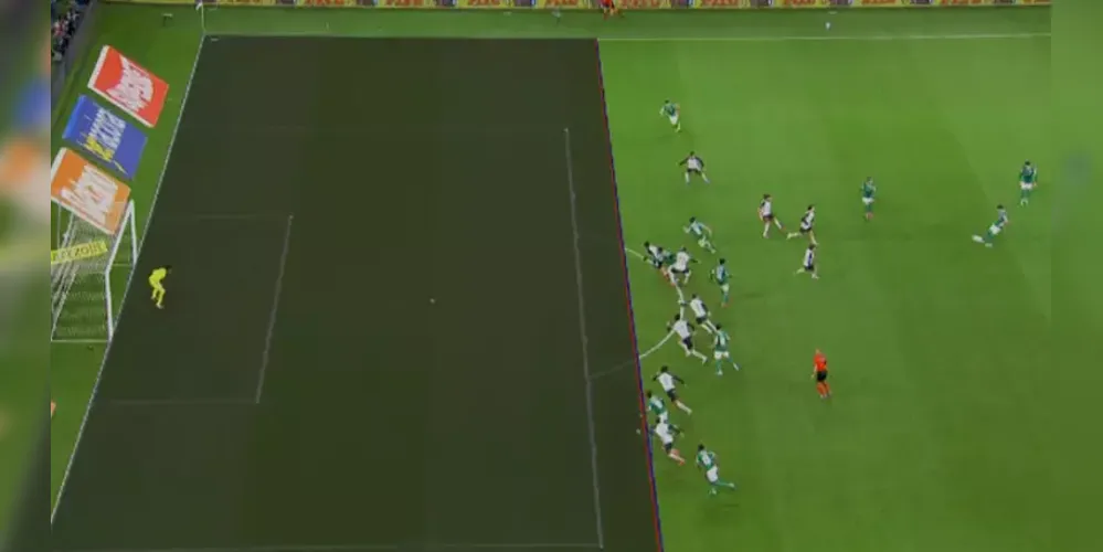 VAR marcou impedimento de Gustavo Gomez no gol de Maurício