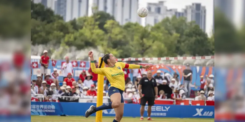 “Esta vitória prova que, com trabalho duro e fé, podemos alcançar qualquer coisa", afirmou Cecília Jaques, capitã da seleção feminina de punhobol, após faturar o ouro com vitória de virada sobre a Suíça na final